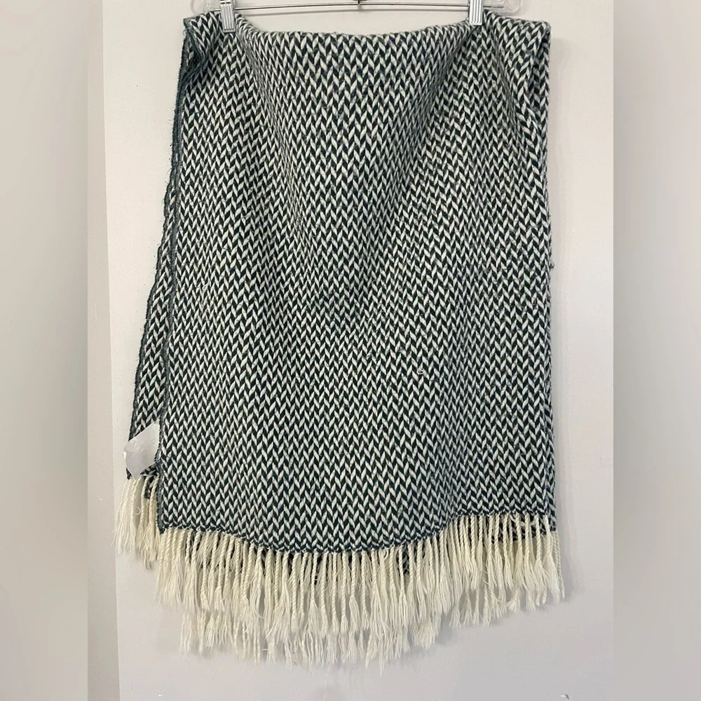 West Elm chevron knit throw blanket